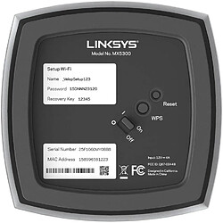 Acheter LINKSYS Système WiFi 6 AX Multiroom Intelligent Mesh triple bande Linksys Velop MX10600. pack de 2