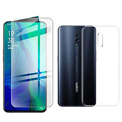 Xeptio Oppo Reno verre trempé protection écran vitre ET coque transparente