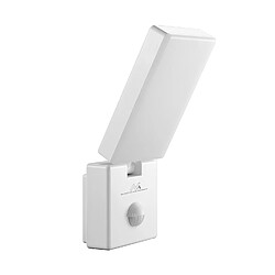 Lampe applique LED Maclean MCE516 W avec détecteur de mouvement PIR blanche 10W IP65 800lm 4000K