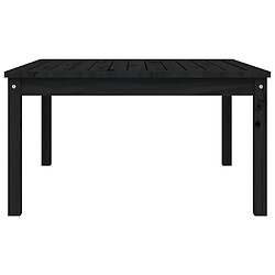 Acheter vidaXL Table de jardin noir 82,5x82,5x45 cm bois massif de pin