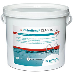 Chlore lent galet 250g 5kg - chlorilong classic - BAYROL