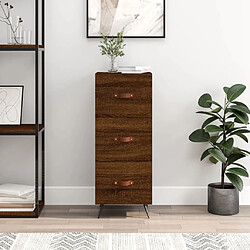 Maison Chic Buffet,Meuble de Rangement,commode pour salon,Cuisine Chêne marron 34,5x34x90 cm Bois d'ingénierie -MN72390