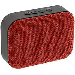 Chrono Haut-parleur Bluetooth, radio FM, appels mains libres, MicroSD, USB(Rouge) 