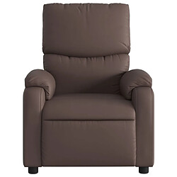 Acheter Maison Chic Fauteuil de massage inclinable,Fauteuil luxe de relaxation Marron Similicuir -MN74853