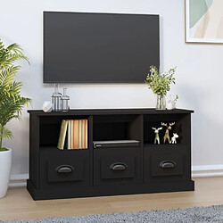 Maison Chic Meuble TV scandinave - Banc TV pour salon noir 100x35x50 cm bois d'ingénierie -MN71603