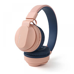 General Go Work Casques sans fil avec microphone - 25+ Playtime PC Bluetooth Casque et connexion multipoint à un ordinateur portable et mobile - Casque filaire ou sans fil(rose) 