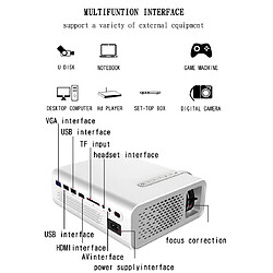 Yonis Videoprojecteur LED HD 1800 Lumens Multimédia Portable