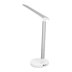 Universal Lampe de bureau à LED pliable avec port de recharge USB de 45 MN - Blanc (blanc)