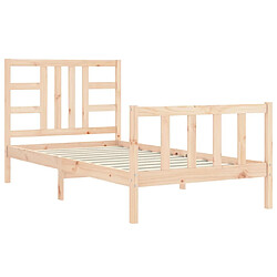 Acheter vidaXL Cadre de lit sans matelas 90x200 cm bois de pin massif