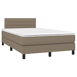 Avis Sommier à lattes LED,Cadre à lattes de lit avec matelas pour Adulte Taupe 120x200 cm Tissu -MN95844