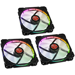 Raijintek Auras 14 RGB LED set de 3 - 140mm controleur inclus