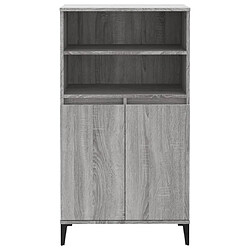 Avis Maison Chic Buffet,Meuble de Rangement,commode pour salon,Cuisine Sonoma gris 60x36x110 cm Bois d'ingénierie -MN13036