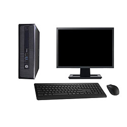 PC HP 600 G1 SFF Ecran 27" Intel G3220 RAM 32Go SSD 960Go Windows 10 Wifi - Occasion