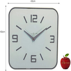 NeXtime 8149wi Shoko Horloge Verre Gris 43,0 x 43,0 x 3,1 cm