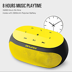 Wewoo Enceinte Bluetooth jaune haut-parleur sans fil avec boutons tactiles, support aux ligne et carte TF pas cher