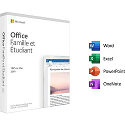 Microsoft Office Famille et Etudiant 2019 - Achat définitif 