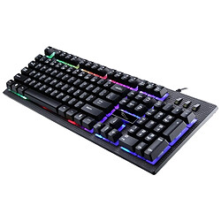 Avis Wewoo Clavier QWERTY noir pour Ordinateur Portable, PC ZGB G20 1600 DPI Professionnel Filaire RGB Rétro-Éclairage mécanique Feel Suspension + Souris Optique Kit