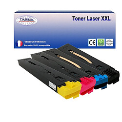 Lot de 4 Toners génériques Xerox CopyCentre C65, C75, C90 (Noire+Couleur) - T3AZUR 