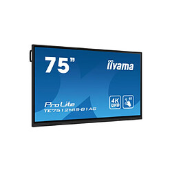 iiyama PROLITE Panneau plat de signalisation numérique 190,5 cm (75") Wifi 400 cd/m² 4K Ultra HD Noir Écran tactile Intégré dans le processeur Android 11 16/7 