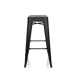 Tabouret VANTAGGIO HIGH BRUSH noir mat hjh OFFICE