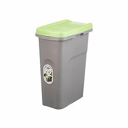 Corbeille à papier Stefanplast Vert Gris Plastique 25 L (6 Unités)