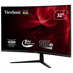 Ecran Ordinateur - Moniteur PC Gamer Incurvé - VIEWSONIC VX3218 - PC - MHD - 32 FHD - Dalle VA - 1 ms - 165Hz - DisplayPort - AMD FreeSync