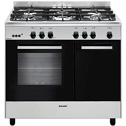 Piano de cuisson gaz 66l 5 feux inox/noir - ga960pcgix - GLEM