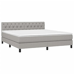 Avis Sommier à lattes et matelas LED,Cadre à lattes de lit pour Adulte Gris clair 160x200 cm Tissu -MN49265