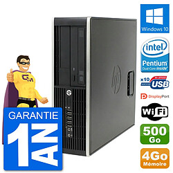 PC HP Compaq Pro 6300 SFF Intel G630 RAM 4Go Disque Dur 500Go Windows 10 Wifi - Occasion