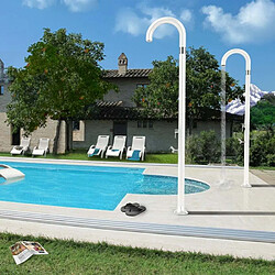 Acheter Douche extérieure de jardin au design moderne avec mélangeur Arkema Design Funny Yin T125, Couleur: Vert foncé