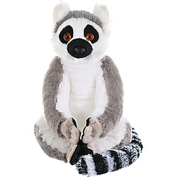 Wild Republic peluche Lemur Catta de 30 cm gris blanc 