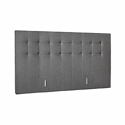 Mes Ensemble matelas 160x200 + sommier + tête de lit gris CONFORTLUXE pas cher