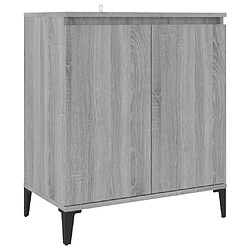 Maison Chic Buffet,Meuble de Rangement,commode pour salon,Cuisine Sonoma gris 60x35x70 cm Bois d'ingénierie -MN30893