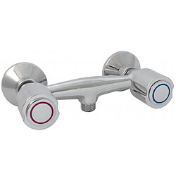 Robinet Melangeur de Douche en Laiton Chrome Entraxe 150 Robinet mélangeur de douche mural en Laiton chromé. Entraxe standard 150 mm. Dimensions 190 x ...