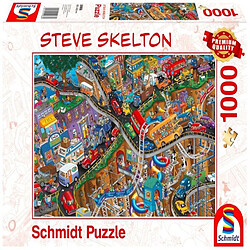 Avis Schmidt Spiele- Steve Skelton Puzzle Tout en Mouvement 1000 pièces, 59966, coloré