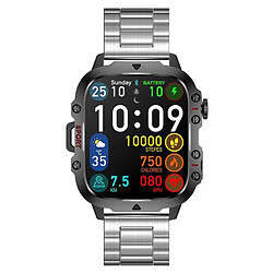 Yonis Montre Connectée Écran Couleur 1.96 Pouces Bluetooth Appel Étanche