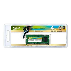 Silicon-Power Mémoire RAM Silicon Power SP004GBSTU160N02 SO-DIMM 4 GB DDR3 1600 mHz 4 GB 