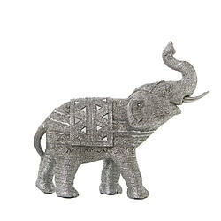 Figurine Décorative Alexandra House Living Argenté Plastique Eléphant 15 x 32 x 30 cm 