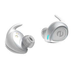 Wewoo Oreillette Bluetooth blanc pour iPhone, Samsung, , Xiaomi, HTC et autres smartphones Écouteurs anti-transpiration sport sans fil V4.2 casque stéréo avec étui de charge,