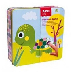 Apli Agipa Jeu de gommettes Boite metal Tortue