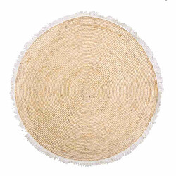 Tapis Alexandra House Living Blanc Naturel 120 x 120 cm Circulaire 