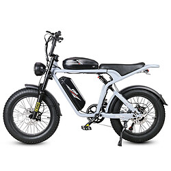 Acheter SAMEBIKE M20-II Vélo électrique - moteur 1200W double batterie 48V18AH*2 autonomie 110KM frein à disque hydraulique - Gris argent