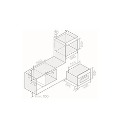 Four intégrable multifonction 36l 60cm hydrolyse avec vapeur - PRF0191769A - ELICA