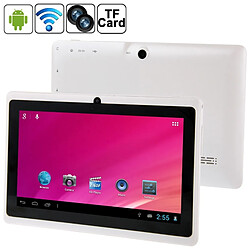 Wewoo Tablette Tactile blanc 7 pouces Tactile, 512 Mo + 8 Go, Android 4.0 360 degrés de rotation du menu, Allwinner A33 Quad Core, 1,5 GHz