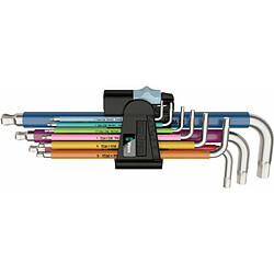 Set clé allen Multicolor inoxydable 9-pièces Wera