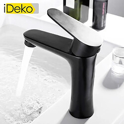 iDeko® Robinet de lavabo de haut qualité famille moderne en laiton céramique mélangeur robinet salle de bain 