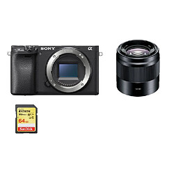 SONY A6400 Body Black + SEL 50MM F1.8 OSS Black + 64GB SD card