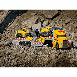 Dickie Toys DICKIE - Camion volvo 70cm a roues libres + 2 véhicules de chantier.