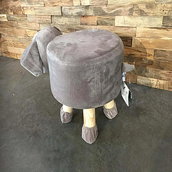 Avis TABOURET ENFANT ELEPHANT REPOSE PIEDS TABOURET REMBOURRE POUF REMBOURRE 47X29X30CM+GIFTDECOR