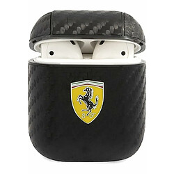 Ferrari FESA3CABK Coque de Protection en polyuréthane pour AirPods 3 Noir